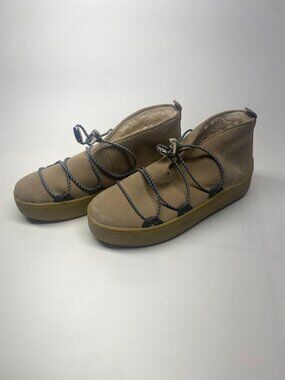 Free People Women Snowdrop Micro Genuine Shearling Boot Sz 7